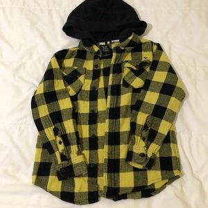 Hooded flannel